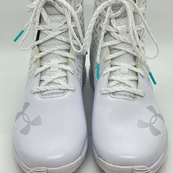 NEW! Under Armour Lacrosse Turf Cleats White Women's 9.5 - Picture 4 of 10